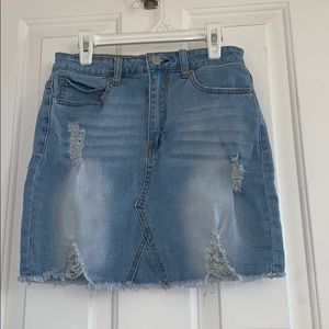 Denim skirt , mini